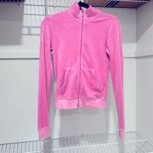 Juicy Couture Women’s Plush Velour Tracksuit Sweater - Used Condition